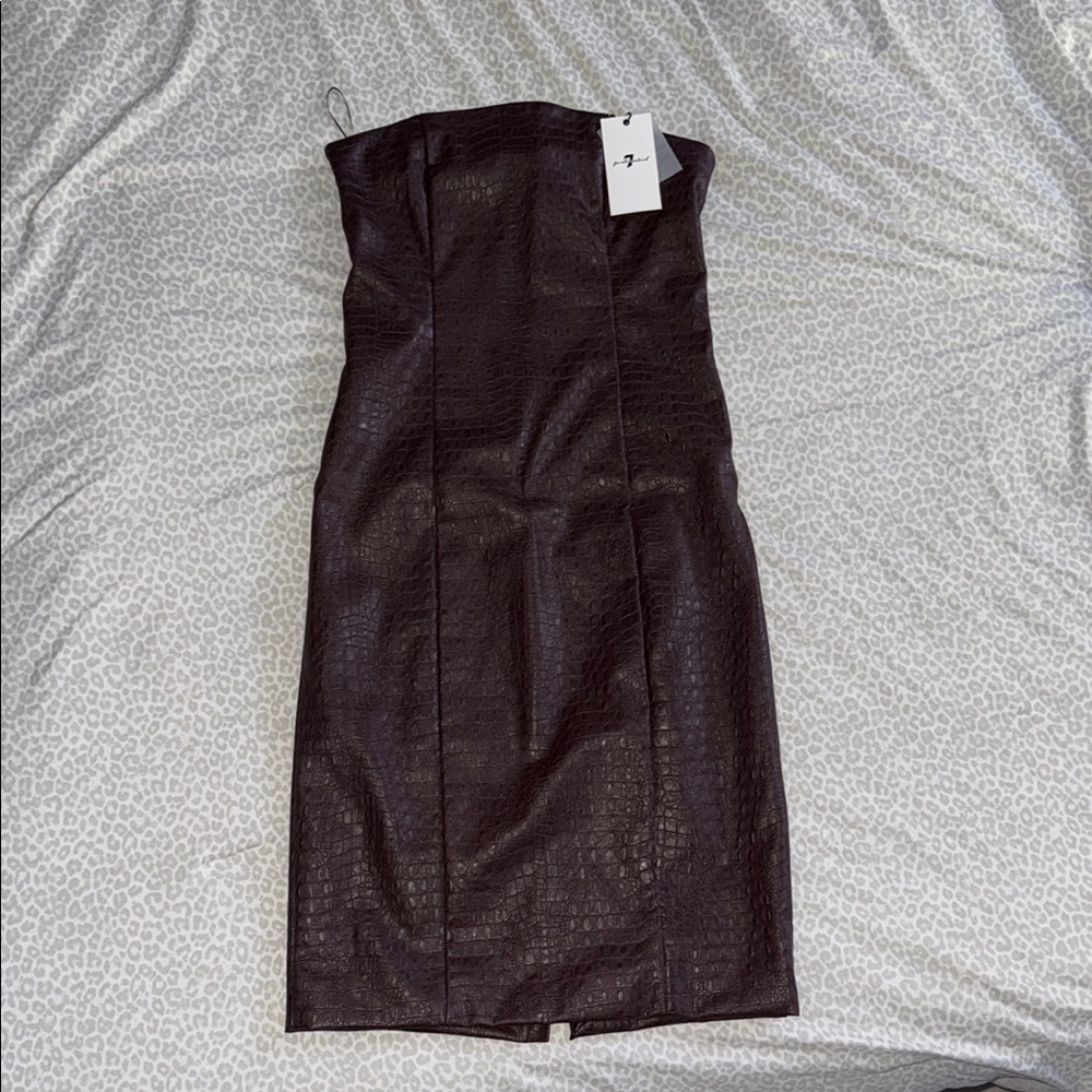 7 For All Mankind Faux Leather Dress